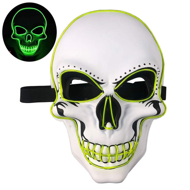 Skull Head Led Mask Halloween